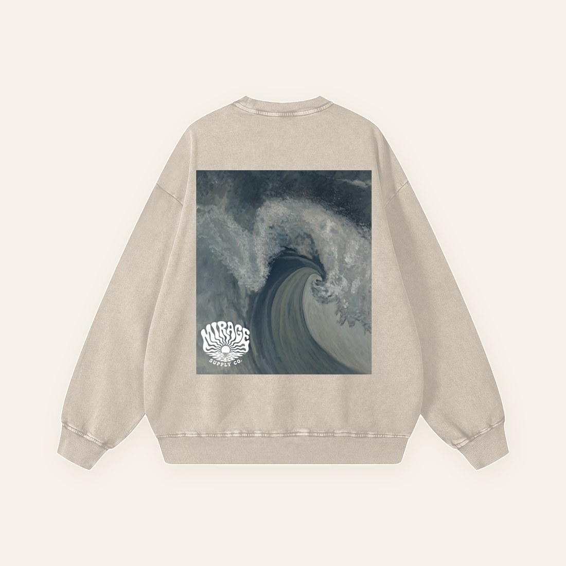 Low Tide Oversized Crewneck — back