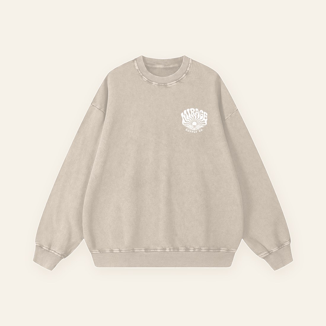 Low Tide Oversized Crewneck — front